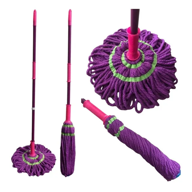 Trapeador Magico 1.20 Mop Autoexprimible Tipo Torbellino Gir Color Verde