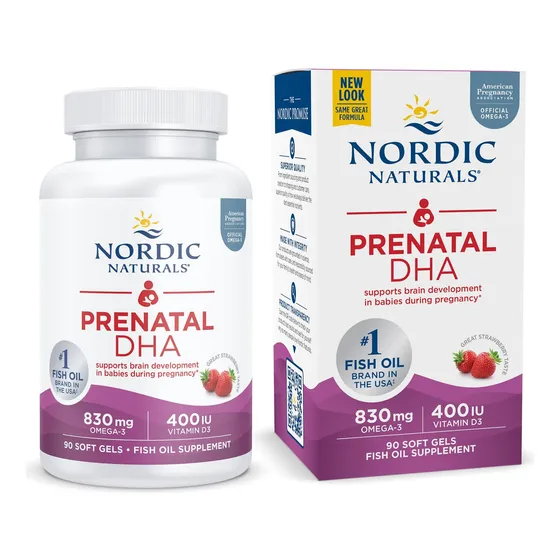 Suplemento Prenatal Dha De Nordic Naturals 830 Mg De Omega-3