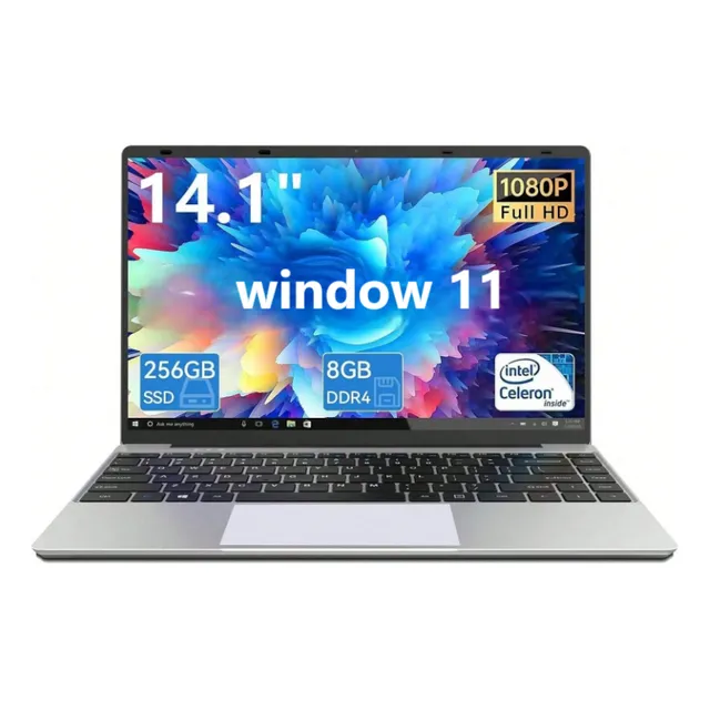 14.1 Laptop Intel N4000 256gb Con Mouse Estudiantes Oficinas