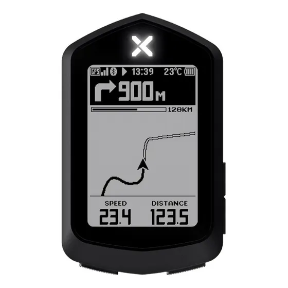 Gps Xoss Nav Smart Bluetooth Ant+ Strava Rotas Gráficos Gpx Cor Preto