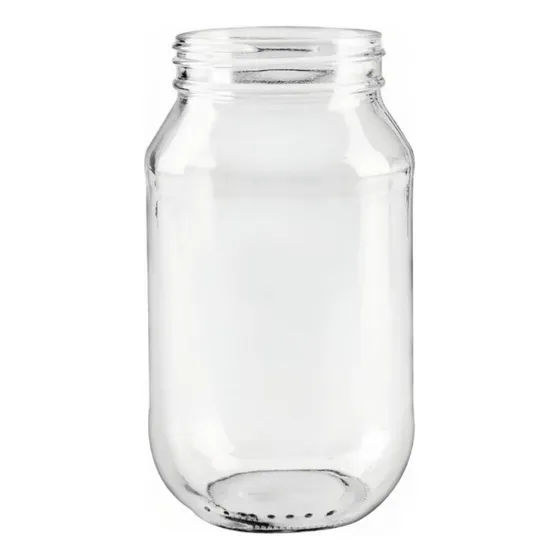 Frasco Vaso Vidrio 500ml 1/2 Lt Con Tapa X12 Docena Usado