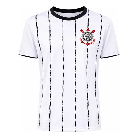 Camisa Corinthians Oficial Masculina Edição Especial Retro Branco/listrado M