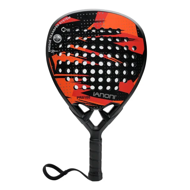 Pala De Pádel Roja Con Agarre Ergonómico Resistente Versátil