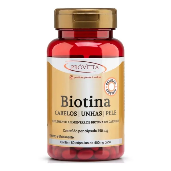 Biotina Próvitta 60 Cápsulas 