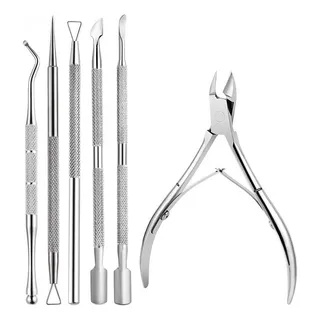 Kit Podólogo Alicate,pinza ,guiadores,cucharilla 6pz Kit Podólogo Alicate,pinza ,guiadores,cucharilla 6pz