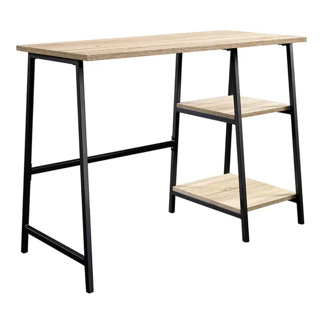 Mueble Escritorio Base Metálica 2 Entrepaños Sauder
