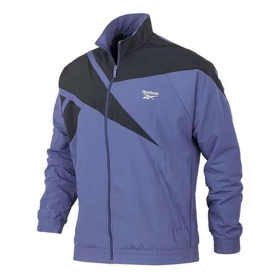 Campera Rompeviento Reebok Fr Tracktop Azul Hombre