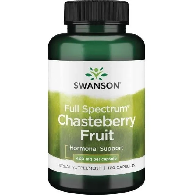 Vitex Chasteberry Fruit 400 Mg 120 Cápsulas De Swanson