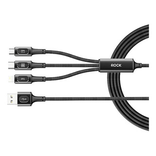 Cabo Triplo Carregamento 3em1 Usb Turbo 100w P/ Ios Android Cabo Triplo Carregamento 3em1 Usb Turbo 100w P/ Ios Android