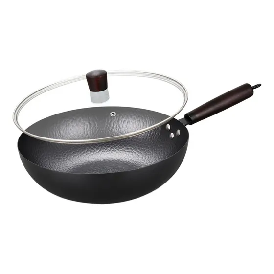 Sartén Plana De Hierro Fundido, Diseño Chino