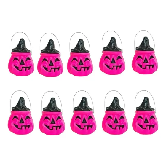 Combo Calabazas Halloween Carameleras Para Golosinas X 10 Un