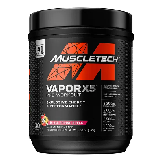 Polvo Para Antes Del Entrenamiento Muscletech Vapor X5 Para 