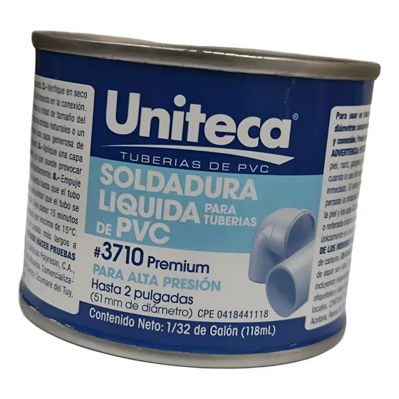Pega Para Tuberia Pvc Agua Alta Presion 1/32