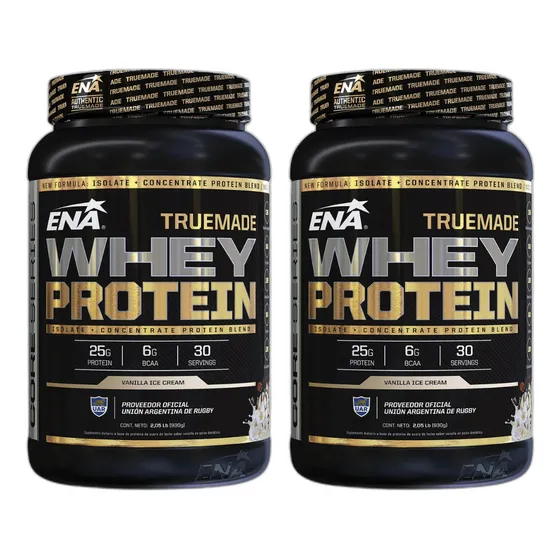 Combo 2 Truemade Whey Protein Ena 4,10 Lb Isolate Vainilla