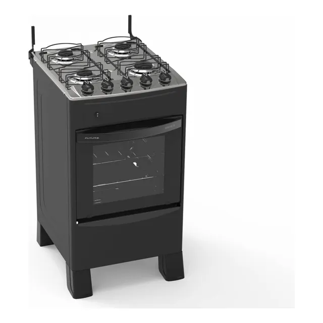 Cocina Futura Selecta Negra A Gas O Supergas Impobarato