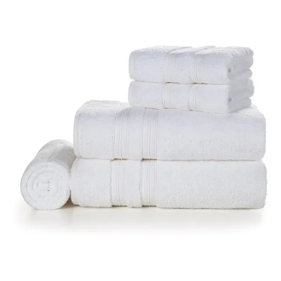 Jogo de Banho Gigante Karsten 100% Algodão 5 peças Unika Branco