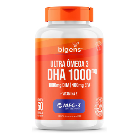 Ultra Omega 3 Dha 1000mg Epa 400mg Cert. Mag-3 60cps Bigens Ultra Omega 3 Dha 1000mg Epa 400mg Cert. Mag-3 60cps Bigens