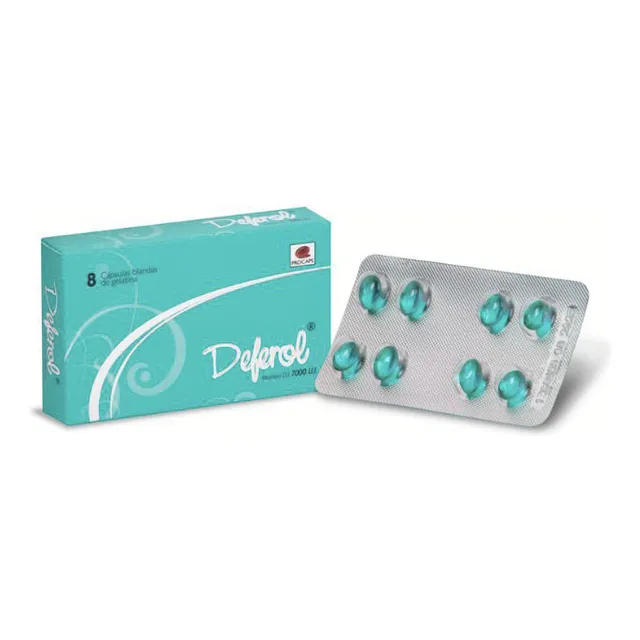 Deferol Vitamina D3 7000 Ui C*8 Capsulas Blandas De Gelatina