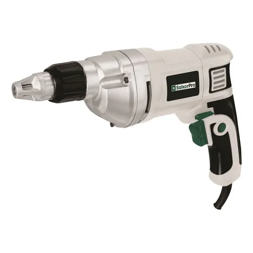 Atornillador Electrico Placa De Yeso Durlock Salkor 600w Frecuencia 50 Mhz Color Gris