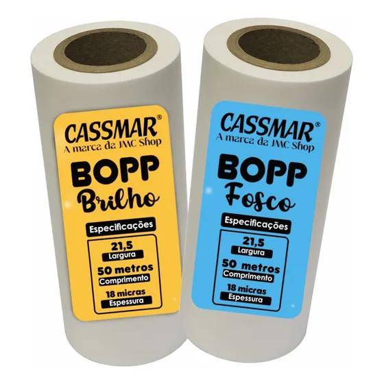 Kit Bopp Brilho + Fosco A4 21,5cm X 50m Cassmar 02un