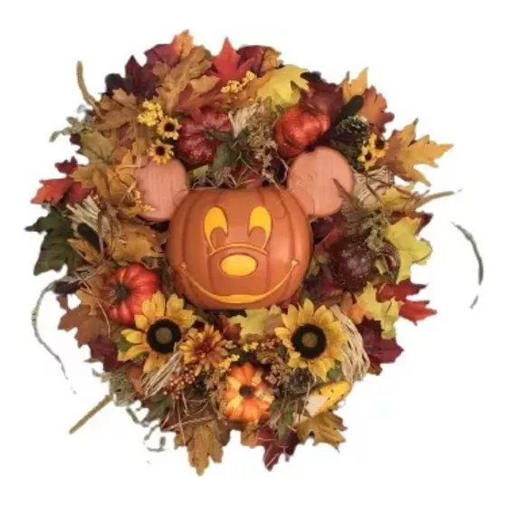 . Sd Mc Otoño Halloween Mickey Mouse Calabaza Guirnalda