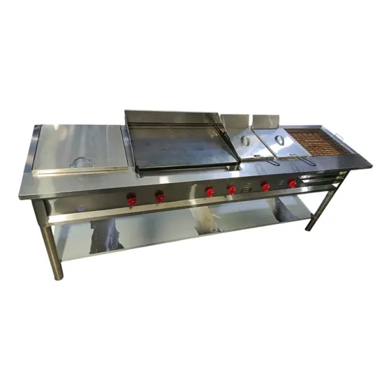 Cocina Con Plancha Freidora Grill En Acero Nueva Fabricantes