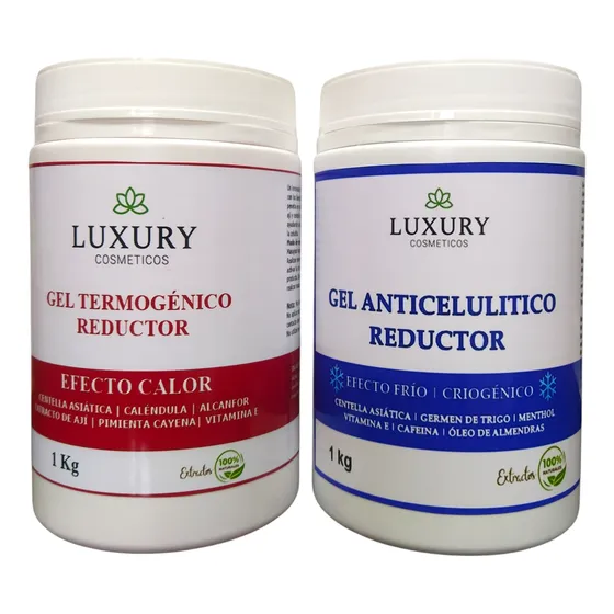 Gel Reductor Frío Y Caliente  Combo Reductor Anticelulitico