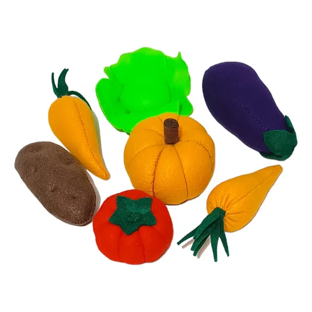 Set De Verduras Juguete Juego Simbolico Primera Infancia