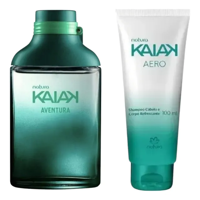 Kit Kaiak Aventura 100ml + Shampoo Aero Masculino Natura