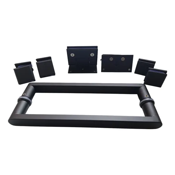 Bisagras Kit De Pta Batiente Acero Inoxidable Color  Negro