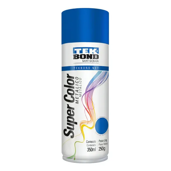 Pintura Aerosol 250gr Metalico Tekbond Color Azul