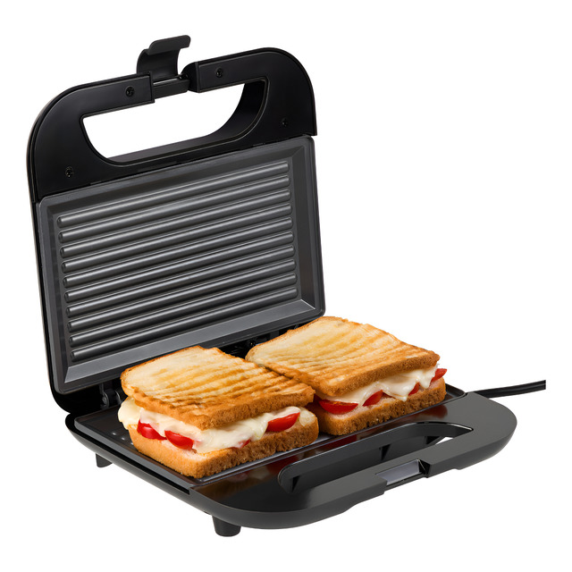 Sanduicheira E Grill Elétrico Antiaderente 750w Good&go Cor Preto