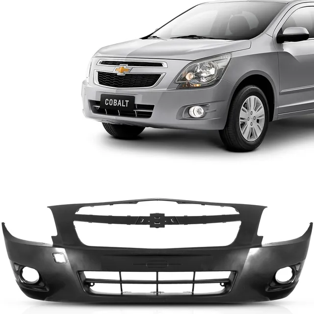 Parachoque Dianteiro Cobalt 2012 2013 2014 2015 Preto C/furo