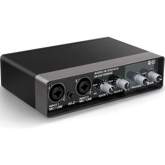 Interface De Audio Teyun Q-22 Usb Som Gravaço Profissional