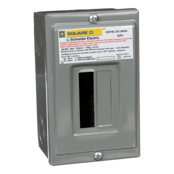 Square D (qod1s) Centro De Carga 1p 50a 120vca Domestico