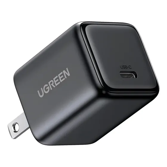 Cargador Ugreen MINI 30W PD usb-c pd-gan carga rápida negro