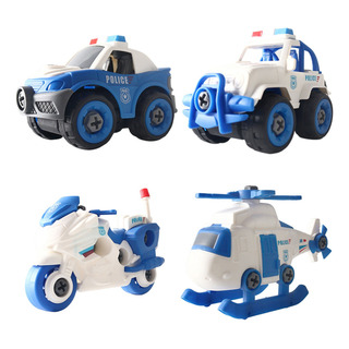 Juguete Para Carros De Policía Para Niños Desmontable 4pcs Juguete Para Carros De Policía Para Niños Desmontable 4pcs