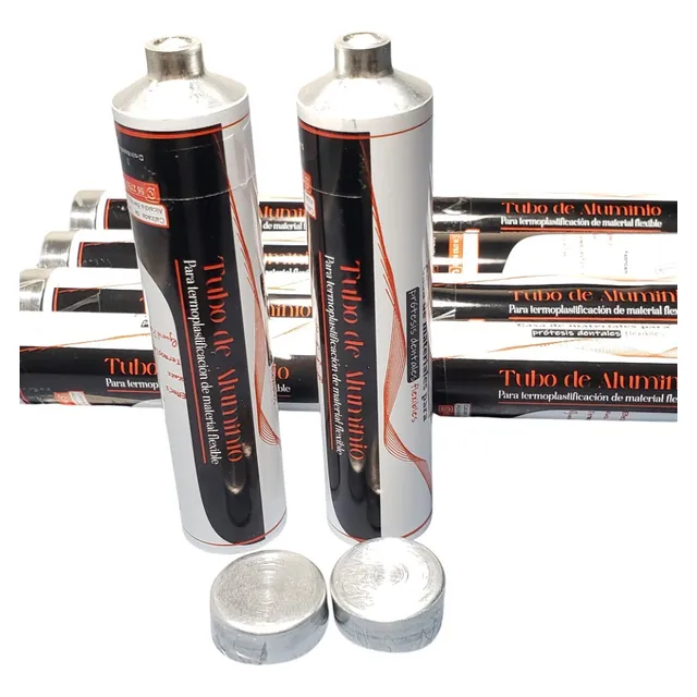 Cartucho Vacio De Aluminio Dental Para Protesis Flexible