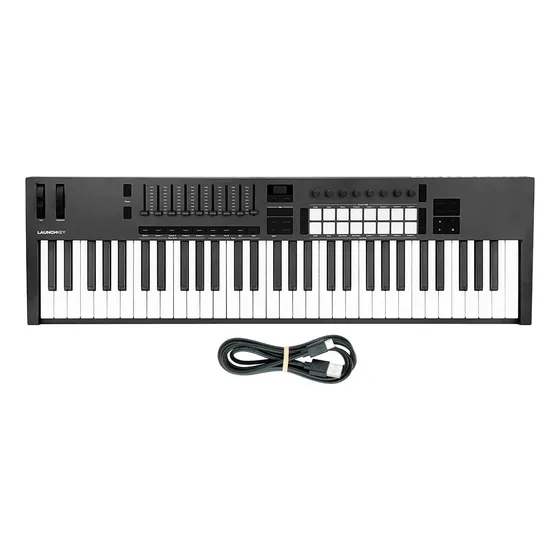Teclado Novation Launchkey Mk4 61 Teclas Usb Midi 16 Pads