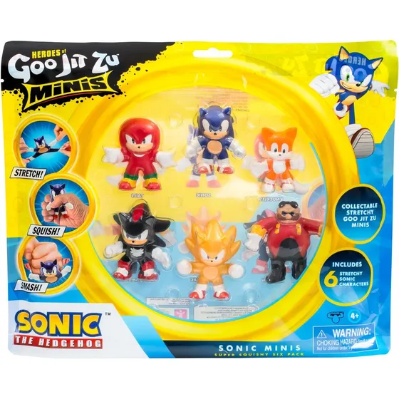 Muñeco Heroes De Goo Jit Zu Mini Figuras X 6 Original Sonic 