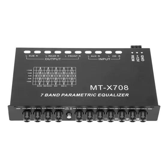 Ecualizador De Coche De 7 Bandas, Ecualizador De Audio Para 