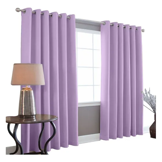 Cortinas Blackout 275cm Ancho X 215cm De Largo En 2 Paneles Lila
