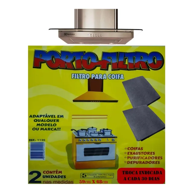 02 Filtro Manta Exaustor Depurador Coifa Universal Suggar