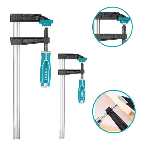Prensa Sargento Tipo F 50x250mm Autoajustable Pack X2 Total