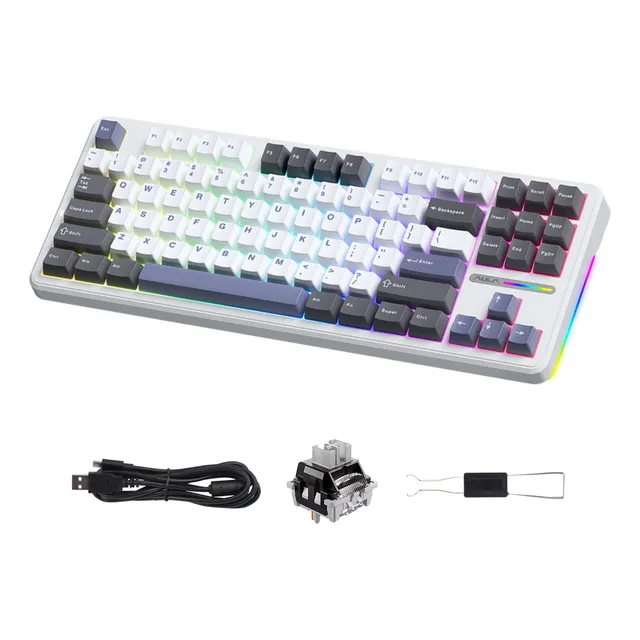Teclado Mecánico 60% Gamer F87 Rgb Pc