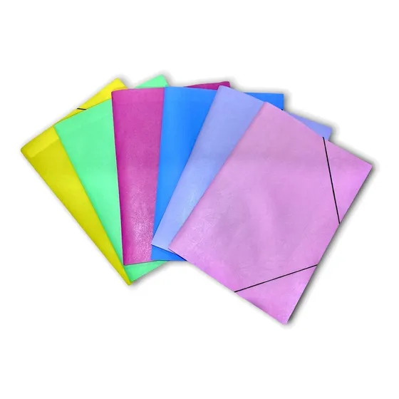Carpeta De Dibujo Numero 6 Pastel Con Elastico Y 3 Solapas
