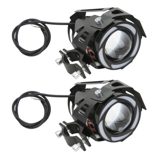 Refletor Led Para Motocicleta Com Olho De Anjo Colorido Ip68 Refletor Led Para Motocicleta Com Olho De Anjo Colorido Ip68