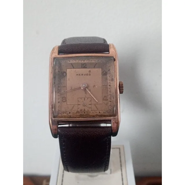 Reloj Mervos Plaque A Cuerda Manual 