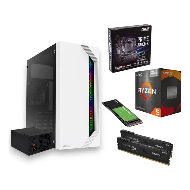 Pc Gamer Cpu Amd Ryzen 5 5600g Ram 16gb Ddr4 240gb Ssd Wi-fi