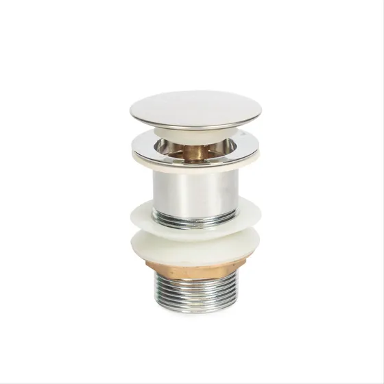 Sopapa Click Clack Rosca Larga Acero P Lavatorio Ideal 1650